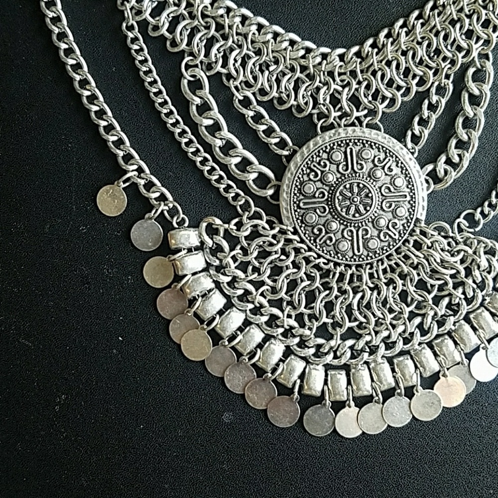 Boho Coin Statement Necklace Bundle - image 3